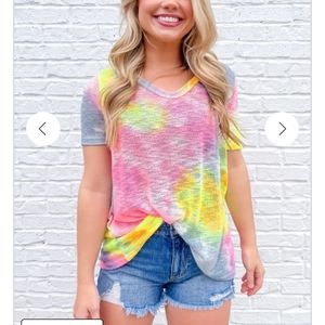 Nwot BIBI XL waffle trendy SHIRT